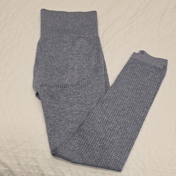 Gymshark Heathered Blue Leggings - Picture 3 of 3